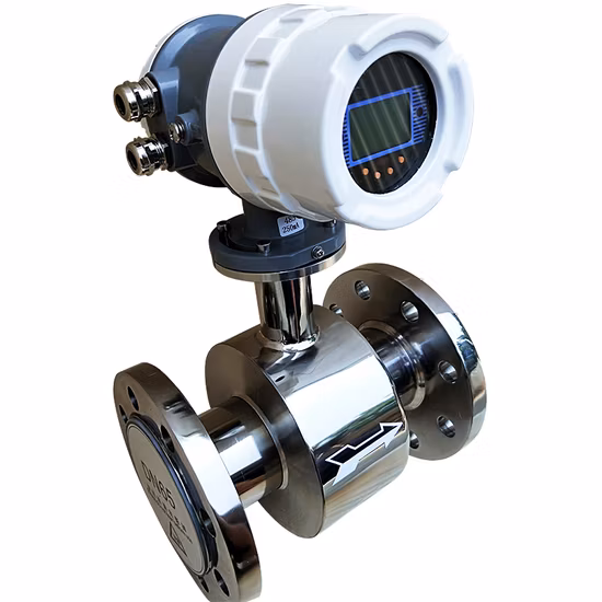 물 Dn10~ Dn600용 Dn100mm 전자기 유량계 유량계